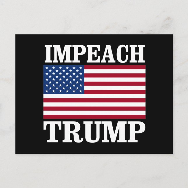 Cartão Postal Impeach Trump - Save America - Anti-Trump Design (Frente)