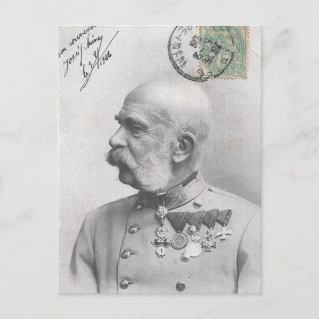 Cartão Postal Imperador Francis José da Áustria (Frente)