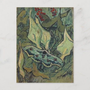 Cartão Postal Imperador ou Excelente Peacock Moth Van Gogh Fine