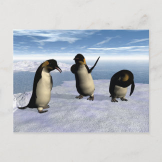 Cartão Postal Imperador Penguins