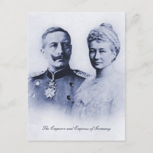 Cartão Postal Imperador Vintage e Imperador da Alemanha