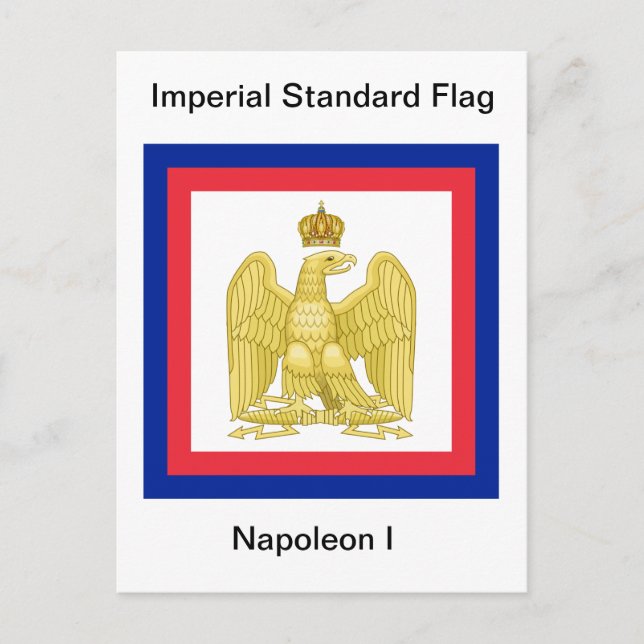 Cartão postal Imperial Standard Flag of Napoleon I (Frente)
