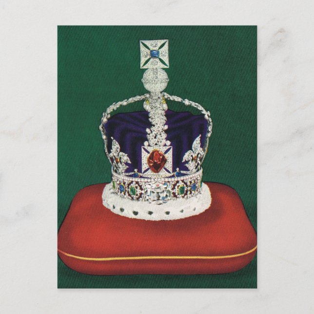 Cartão Postal Imperial State Crown of England (Frente)