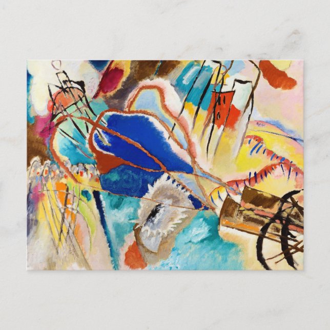 Cartão Postal Implantação 30 (Canhões) por Wassily Kandinsky (Frente)