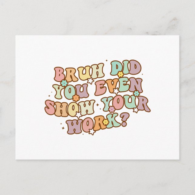 Cartão Postal Importas-Te Engraçado Energético E=MC2 - Telefone  (Frente)