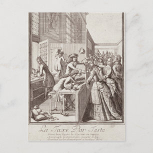 Cartão Postal Imposto de Pesquisa, 1709