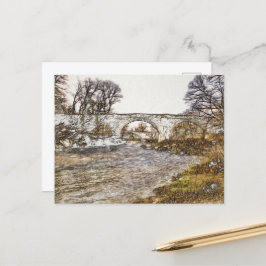 Cartão Postal Impressão artística da Ponte do Diabo Kirkby Lonsd