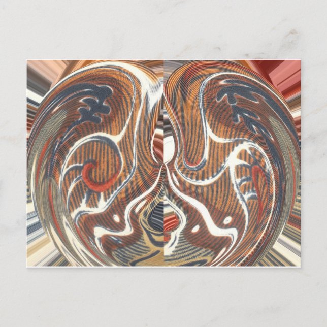 Cartão Postal Impressão de Abstrato de arte africana (Frente)