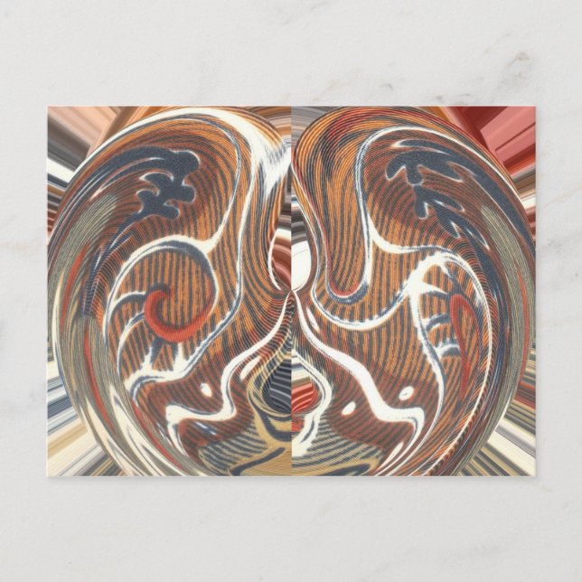 Cartão Postal Impressão de Abstrato de arte africana (Frente)