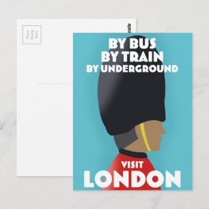 Cartão Postal Impressão de arte de Visite Londres.