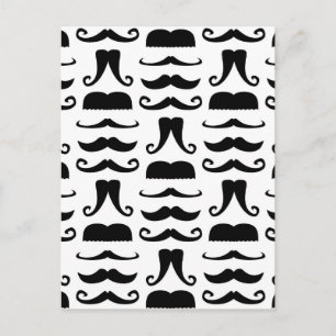 Cartão Postal Impressão de bigode