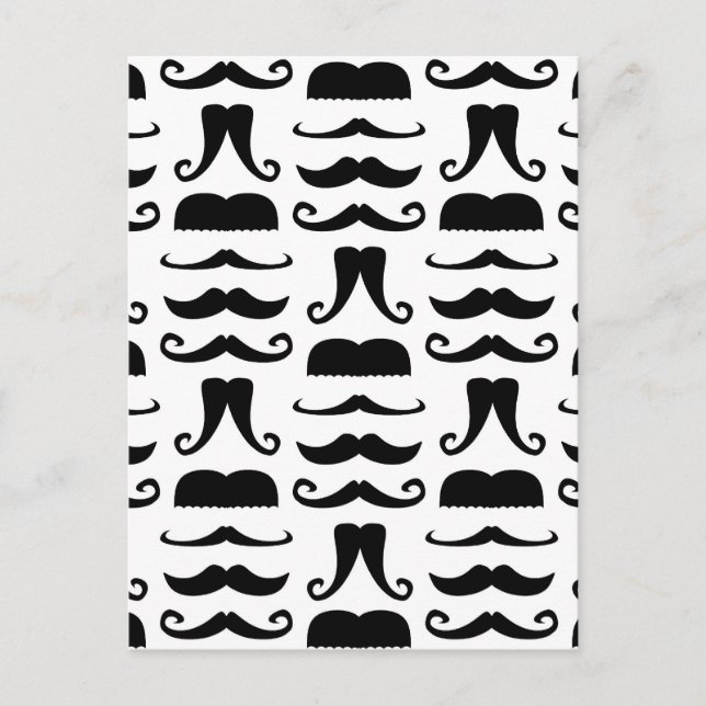 Cartão Postal Impressão de bigode (Frente)