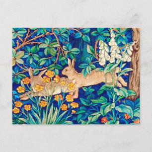 Cartão Postal Impressão de Coelhos Selvagens "Dois Lebres" de Wi