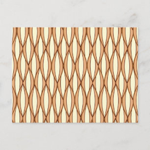 Cartão Postal Impressão de fita do século médio - bronzeado de c