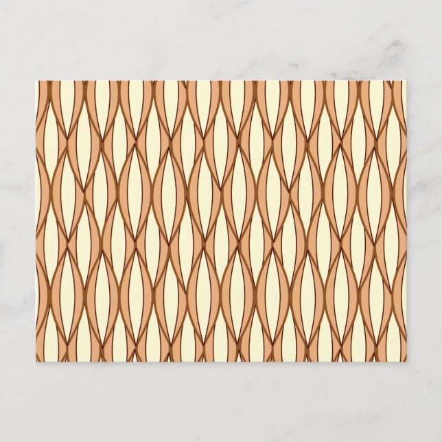 Cartão Postal Impressão de fita do século médio - bronzeado de c (Frente)