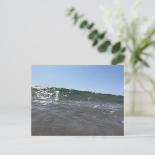 Cartão Postal Impressão de Onda do Oceano Arte da Natureza da