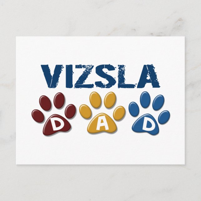 Cartão Postal Impressão de Pai VIZSLA 1 (Frente)
