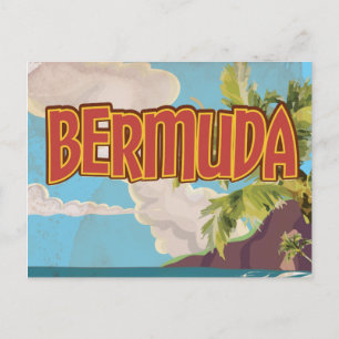 Cartão Postal Impressão de pôster de viagem divertido vintage da