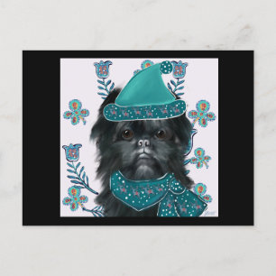 Cartão Postal Impressão de Tela de Capa do Affenpinscher
