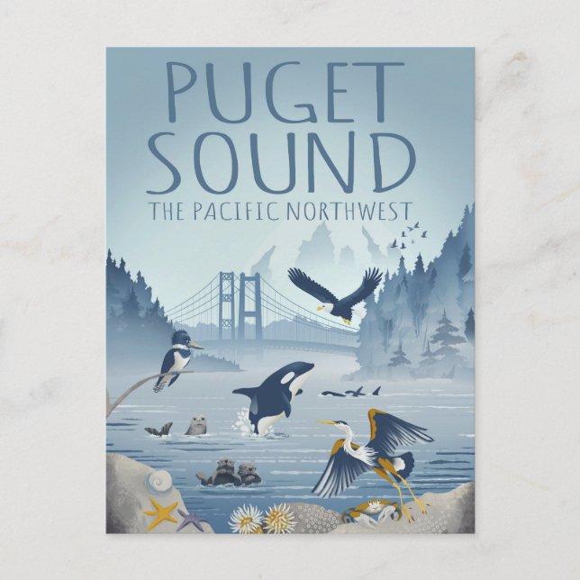 Cartão Postal Impressão de tela estendida (Frente)