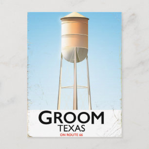 Cartão Postal Impressão de viagem Groom Texas Route 66 Americana