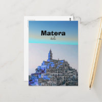 Impressão de viagem Matera Itália, Cartaz de viage