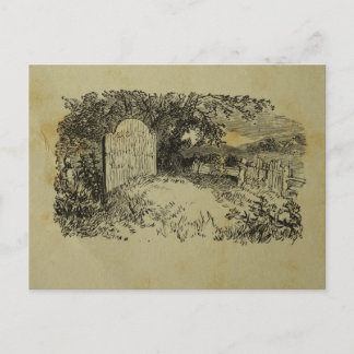 Cartão Postal Impressão de Vintage