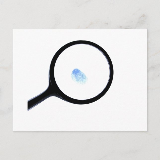 Cartão Postal Impressão digital CSI (Frente)