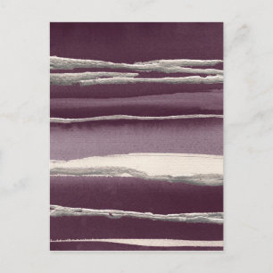 Cartão Postal Impressão do abstrato do roxo do rosa da prata