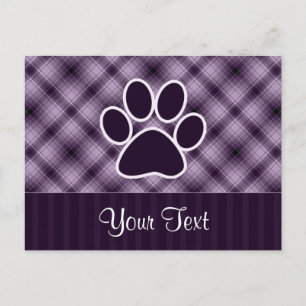 Cartão Postal Impressão em púrpura