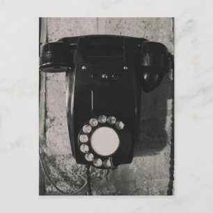 Cartão Postal Impressão fotográfica de telefone rotativo vintage