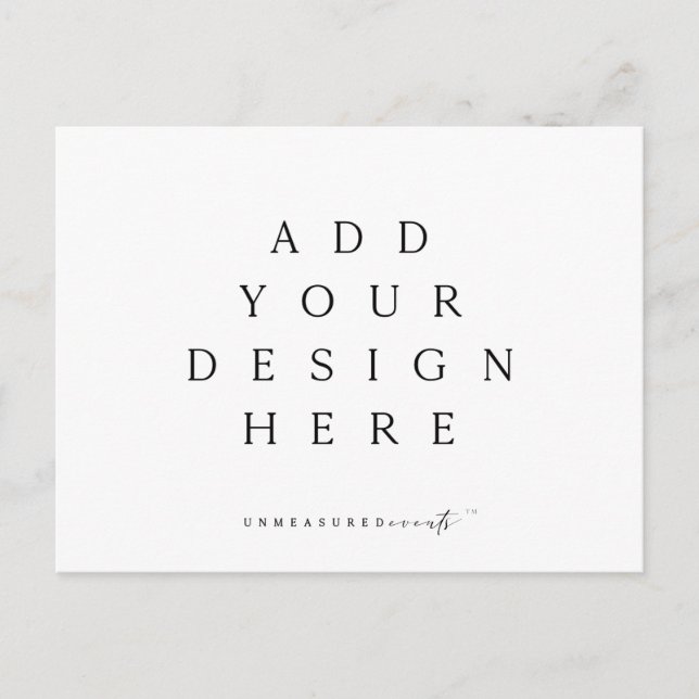 Cartão Postal Impressão Horizontal de Cartão-Postal de 5,5x4,25" (Frente)