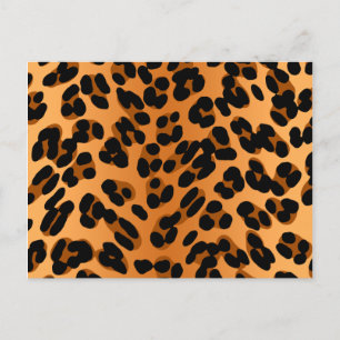 Cartão Postal Impressão Leopardo