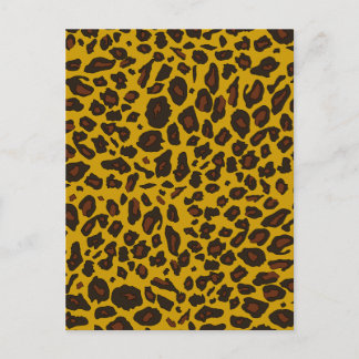 Cartão Postal Impressão Leopardo