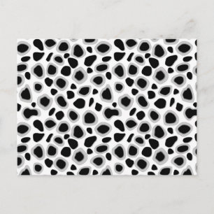 Cartão Postal Impressão Leopardo - Preto e Branco