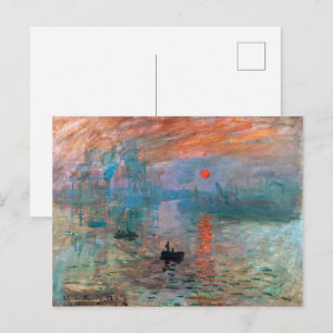 Cartão Postal Impressão, Nascer do Sol   Claude Monet  