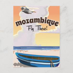 Cartão Postal Impressão poster de viagens de Moçambique
