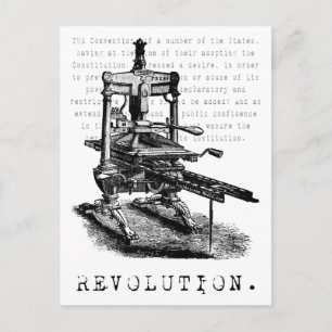 Cartão Postal Impressão = REVOLUÇÃO!
