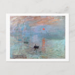 Cartão Postal Impressão, Sunrise, Claude Monet, 1872<br><div class="desc">Oscar-Claude Monet (14 de novembro de 1840 - 5 de dezembro de 1926) era pintor francês, fundador da pintura impressionista francesa e o praticante mais consistente e prolífico da filosofia do movimento de expressar as suas percepções antes da natureza, especialmente quando aplicada à pintura da paisagem aérea. O termo "Impressionismo"...</div>