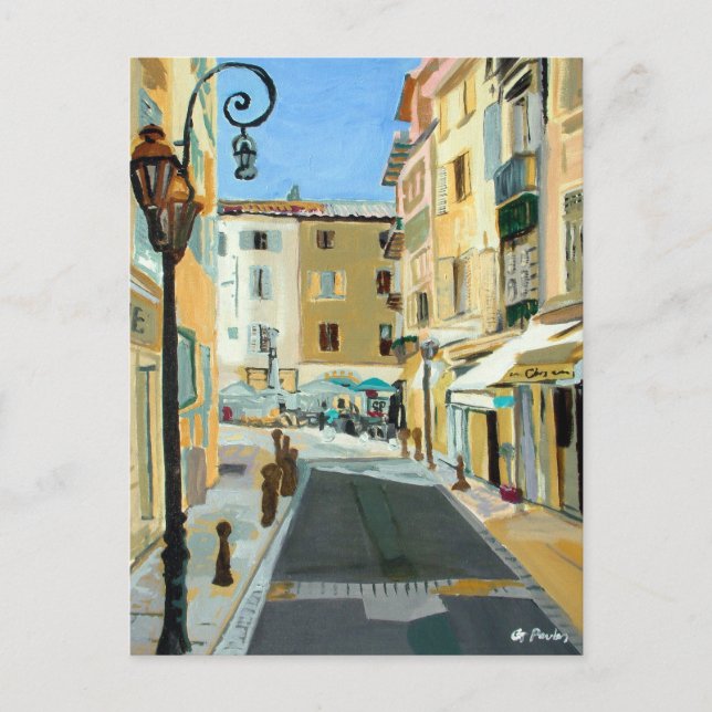 Cartão Postal Impressionante de pintura a óleo de arte fina fran (Frente)