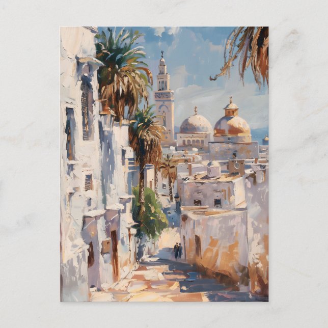 Cartão Postal Impressionist motiv of Tunis (Frente)