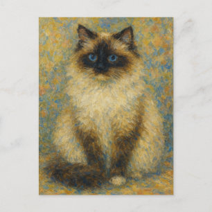 Cartão Postal Impressionista Ragdoll
