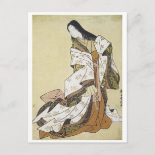 Cartão Postal Impressões de Arte Harunobu Poetisa Ono No Komachi