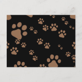 Cartão Postal Impressões de pata