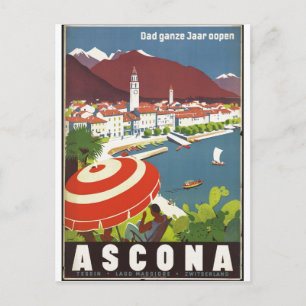 Cartão Postal impressões viagens vintage de anúncio Poster
