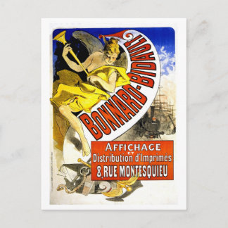 Cartão Postal Impressores de cartazes franceses da Belle epoque