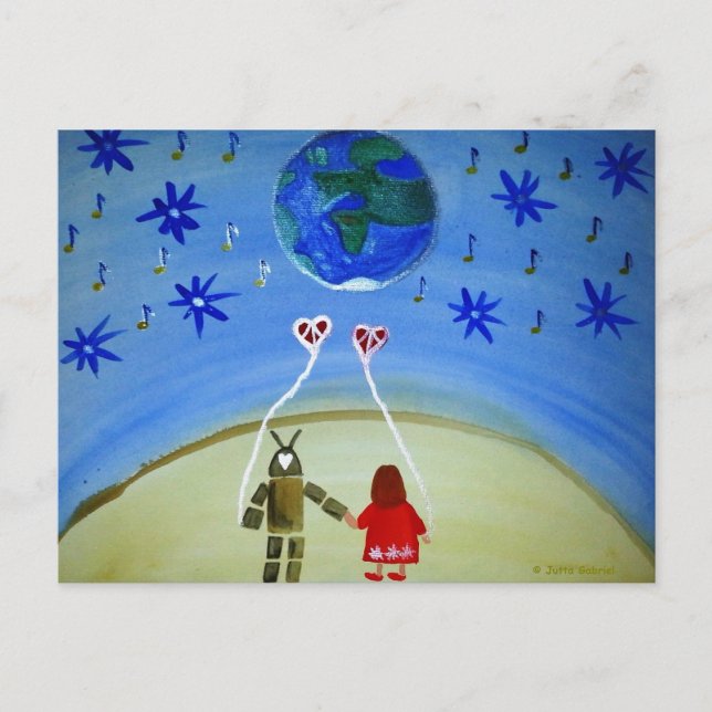 Cartão Postal ...In Other Words...art by Jutta Gabriel... (Frente)