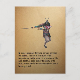 Cartão Postal In peace prepare for war, in...