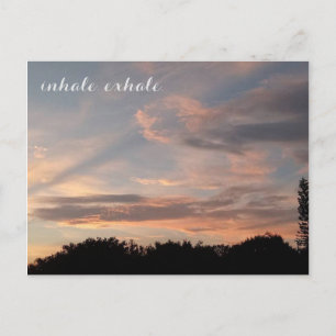 Cartão Postal Inalar exalar