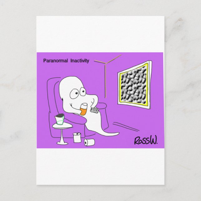 Cartão Postal Inatividade paranormal. (Frente)